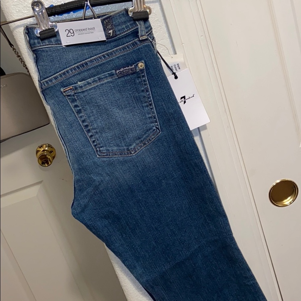 7 For All Mankind Cropped Bootcut Jeans